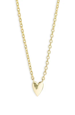 Argento Vivo Sterling Silver Mini Heart Pendant Necklace in Gold at Nordstrom