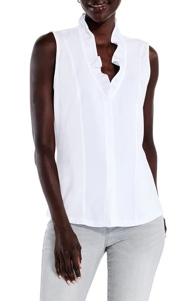 NIC+ZOE Ruffled Around Sleeveless Top at Nordstrom