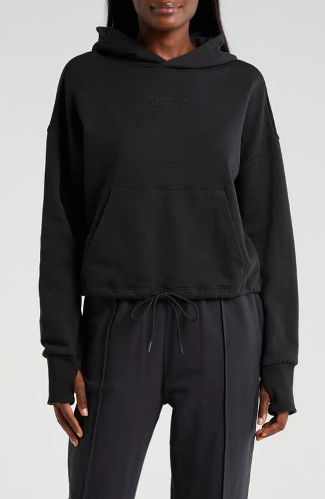 Daughter Lessons Relaxed Crop Hoodie Black at Nordstrom,