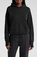 Daughter Lessons Relaxed Crop Hoodie Black at Nordstrom,