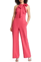 Vince Camuto Bow Neck Stretch Crepe Jumpsuit at Nordstrom,