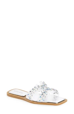 AZALEA WANG Falken Slide Sandal Silver at Nordstrom,