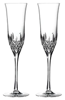 Waterford Lismore Essence Set of 2 Lead Crystal Champagne Flutes in Clear at Nordstrom