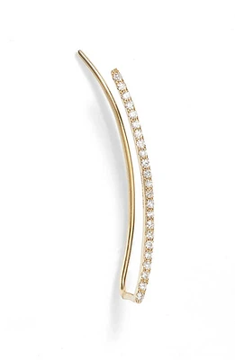 EF Collection Diamond Bar Ear Crawler in Yellow Gold - Left at Nordstrom