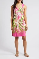 Tommy Bahama Darcy Grand Villa Floral V-Neck Dress Glowing Azalea at Nordstrom,