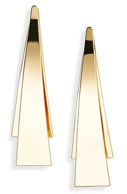 Nordstrom Angled Bar Earrings in Gold at Nordstrom