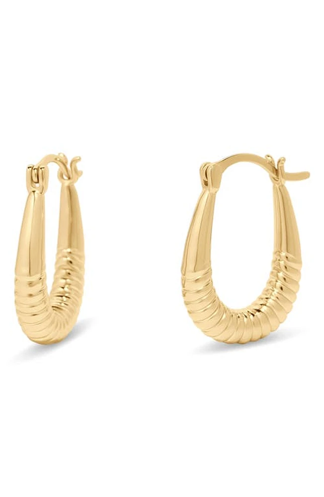 Brook and York Rory Textured Hoop Earrings in Gold at Nordstrom