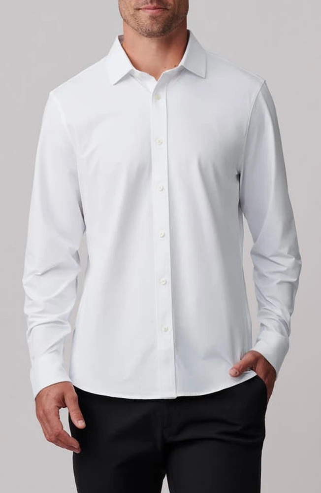 Rhone Slim Fit Commuter Button-Up Shirt Business at Nordstrom,