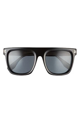 Marc Jacobs 52mm Flat Top Sunglasses in Black /Grey at Nordstrom