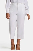 NYDJ Utility Wide Leg Capri Linen Blend Pants at Nordstrom,