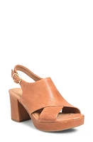 Söfft Liv Slingback Platform Sandal in Luggage at Nordstrom, Size 11