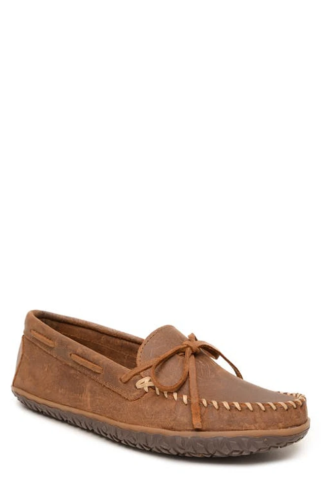 Minnetonka Tie Tread Loafer Brown at Nordstrom,