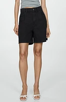 MANGO Marina Denim Shorts Black at Nordstrom,