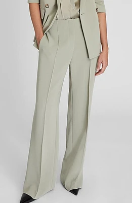 Club Monaco High Waist Wide Leg Crepe Pants 072 - Oak/Chene at