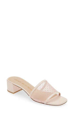 Stuart Weitzman Cayman 35 Block Slide Sandal Rosewater at Nordstrom,