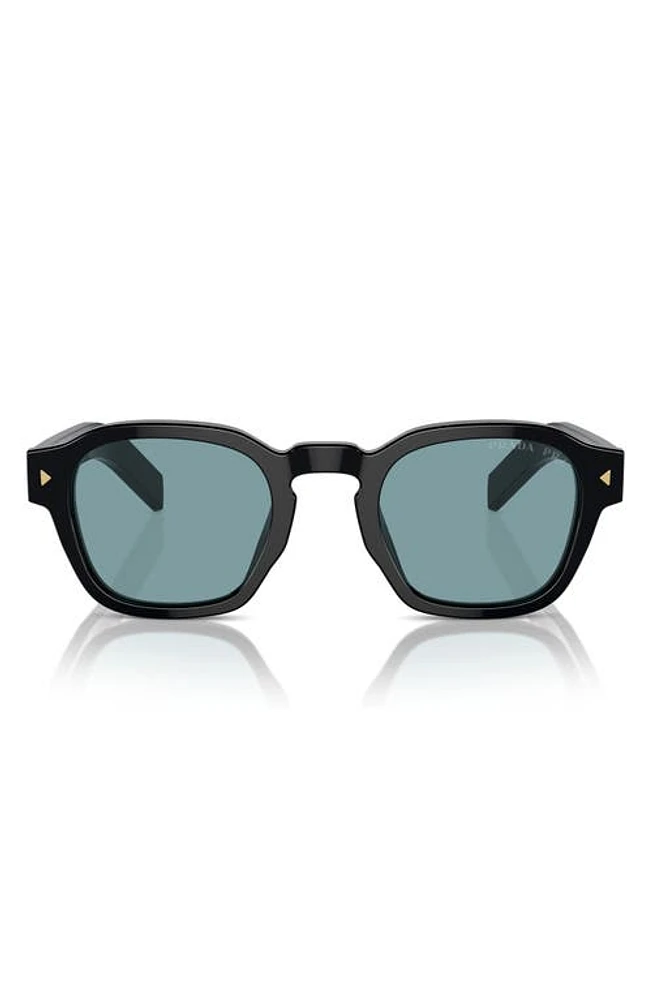 Prada 49mm Round Phantos Sunglasses in Black at Nordstrom