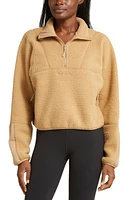 Halfdays Pieper Water Repellent Recycled Polyester Fleece Quarter Zip Top at Nordstrom,