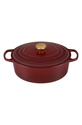 Le Creuset Signature 6.75-Quart Oval Enamel Cast Iron French/Dutch Oven with Lid in Rhone at Nordstrom, Size 6.75 Qt