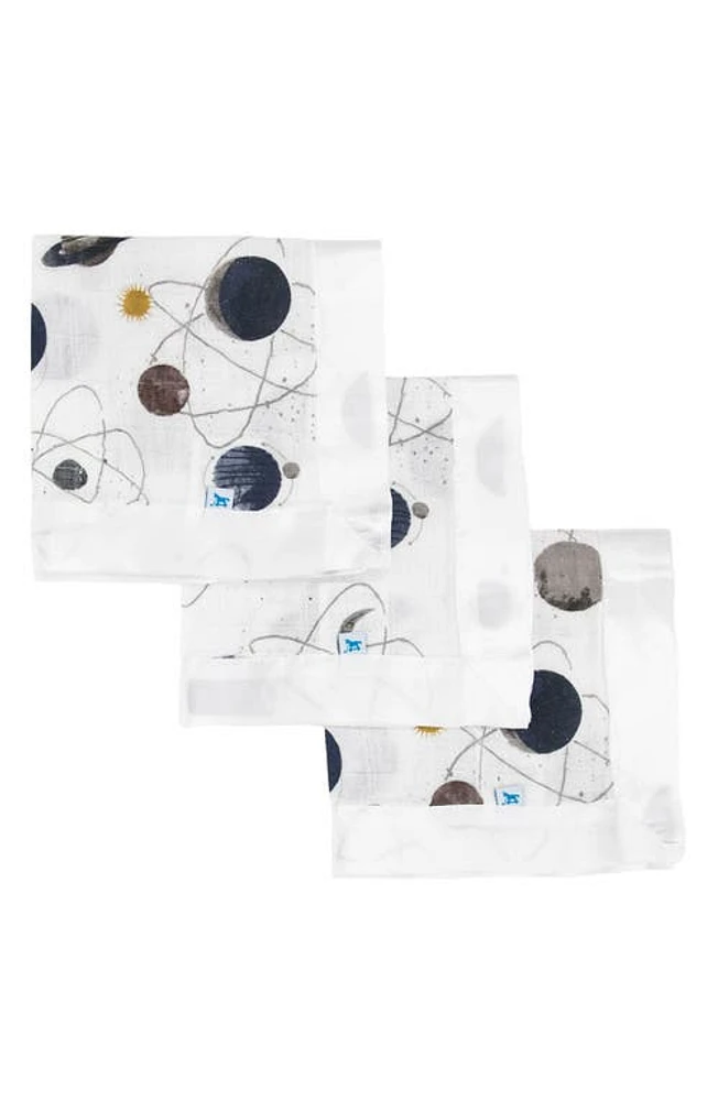 little unicorn 3-Pack Print Cotton Muslin Blankets in Planetary at Nordstrom