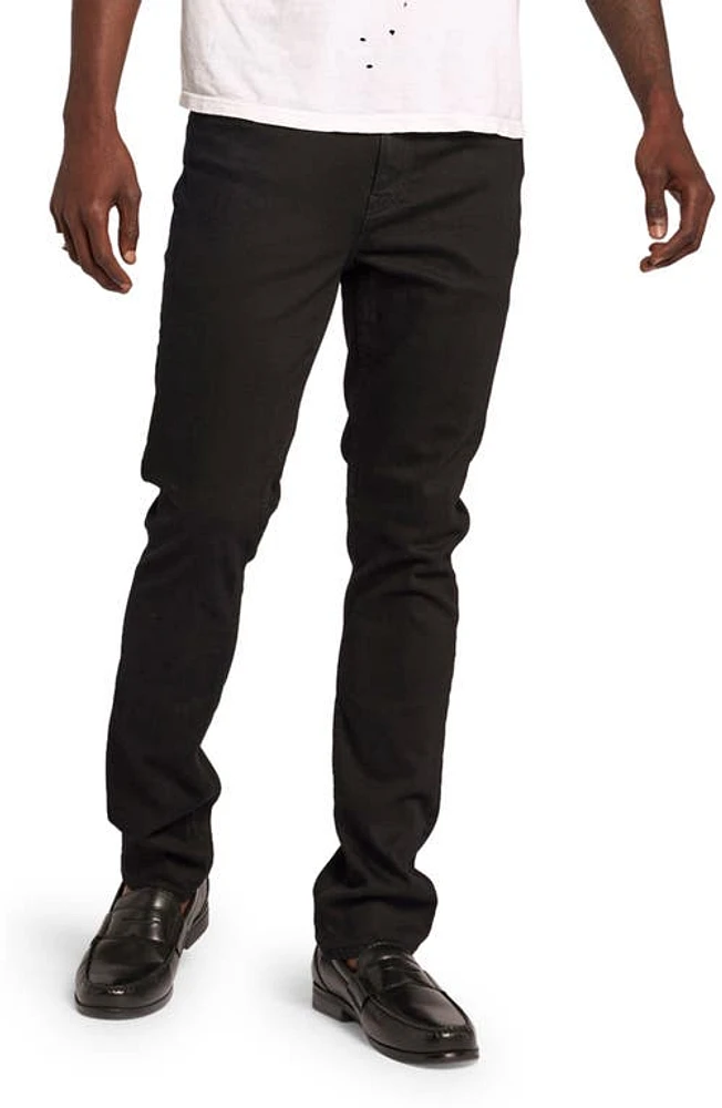 Current/Elliott The Waylon Slim Fit Jeans Clean Black at Nordstrom,