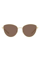 Tory Burch 56mm Cat Eye Sunglasses in Milky Ivory at Nordstrom