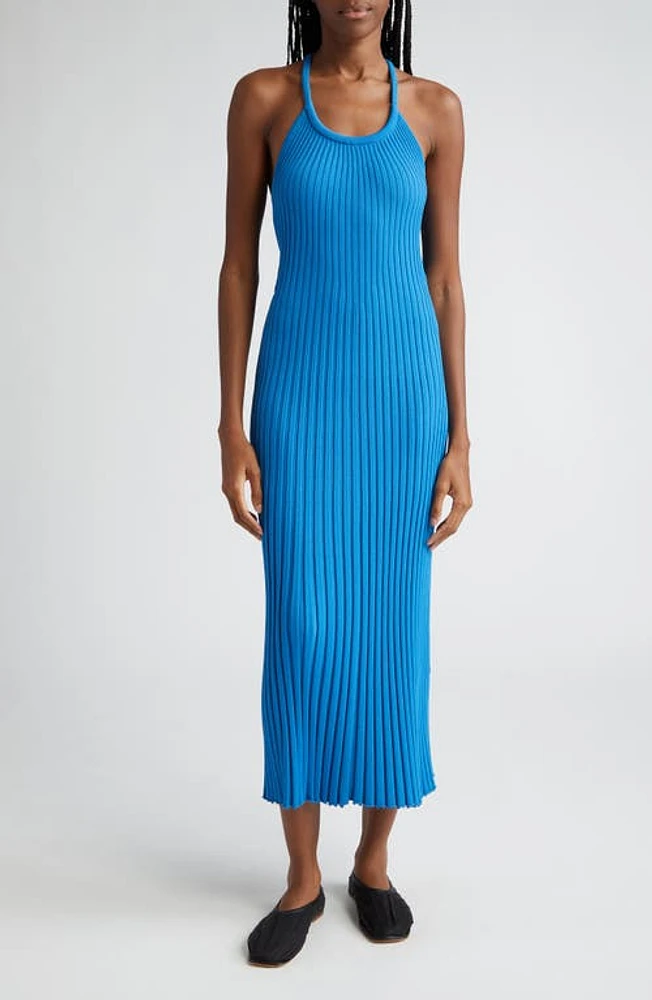 Proenza Schouler Vida Rib Dress Blue at Nordstrom,