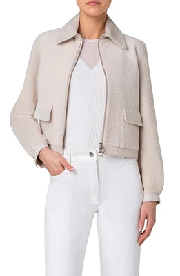 Akris Sady Genuine Shearling Jacket Sand at Nordstrom,