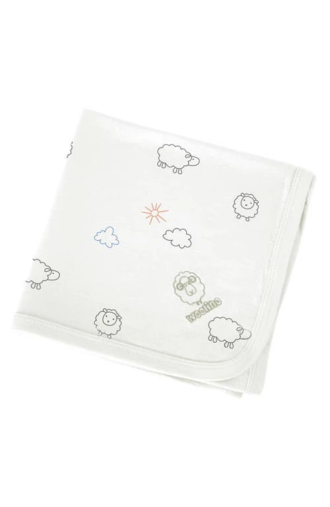 WOOLINO 4 Season Merino Wool Swaddle in Sheep at Nordstrom, Size 0-3 M