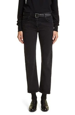 The Row Riaco Straight Leg Jeans in Black at Nordstrom, Size 8