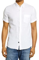 Rails Fairfax Short Sleeve Button-Up Cotton Shirt White at Nordstrom,