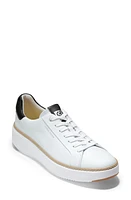 Cole Haan GrandPro Topspin Platform Sneaker Black/Ivory/Cyber Yellow at Nordstrom,