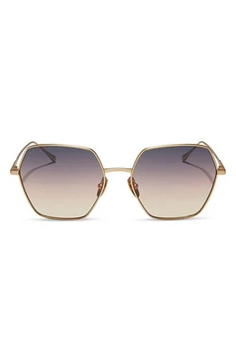 DIFF Harlowe 55mm Square Sunglasses in Gold /Twilight Gradient at Nordstrom