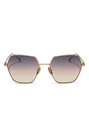 DIFF Harlowe 55mm Square Sunglasses in Gold /Twilight Gradient at Nordstrom