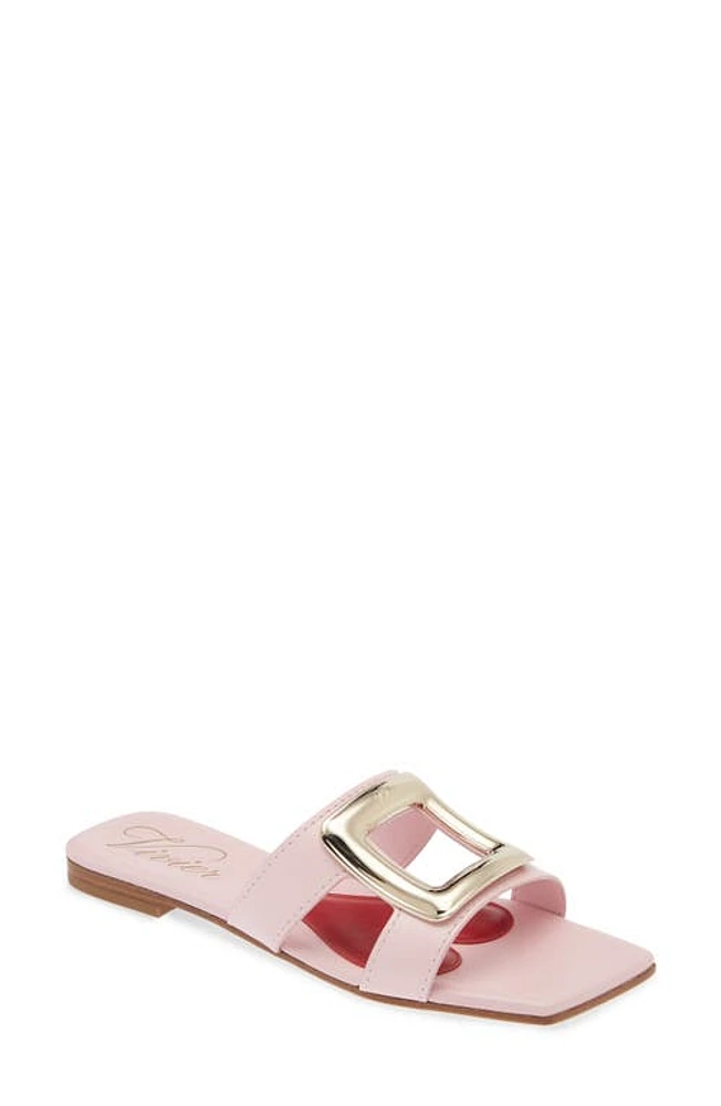 Roger Vivier Viv by the Sea Slide Sandal Teen Pink at Nordstrom,