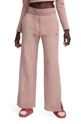 Nike Sportswear Phoenix Plush High Waist Wide Leg Fleece Pants at Nordstrom,