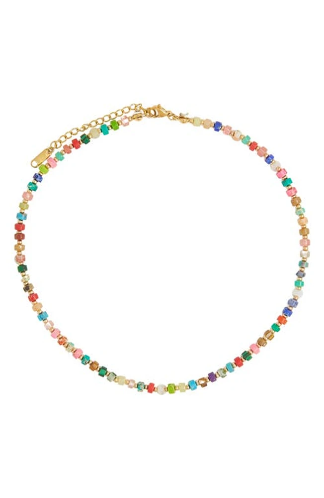 Petit Moments Janet Beaded Necklace in Gold Multi at Nordstrom