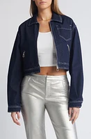 Mistress Rocks Camel Denim Jacket Hemp at Nordstrom,