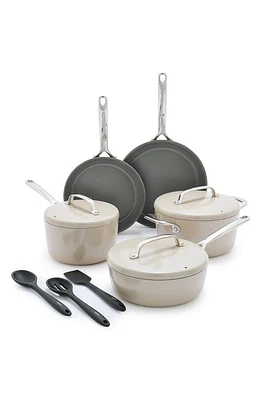 GreenPan GP5 Infinite8 11-Piece Anodized Aluminum Ceramic Nonstick Cookware Set in Taupe at Nordstrom