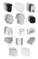 HONEST Baby 50-Piece Organic Cotton Essentials Gift Box Pattern Play/Heather Gray at Nordstrom,