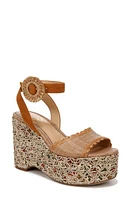 Sam Edelman Amber Espadrille Platform Ankle Strap Sandal Rustic Brown/Buff Tan at Nordstrom,