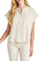 Splendid Paloma Pintuck Lace Top Moonstone at Nordstrom,