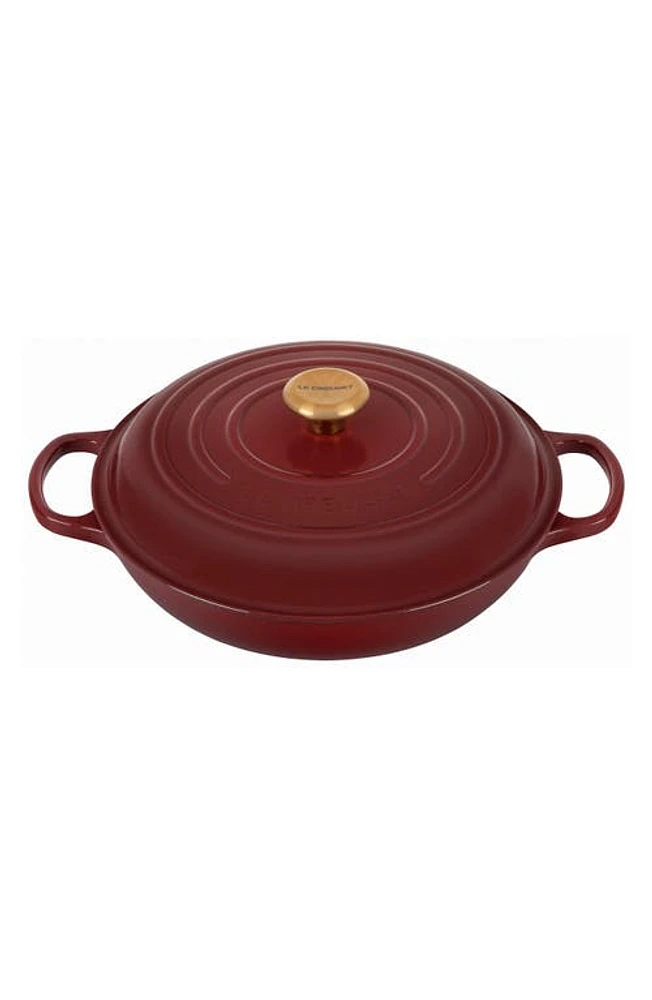 Le Creuset Signature 3.5-Quart Enameled Cast Iron Braiser in Rhone at Nordstrom