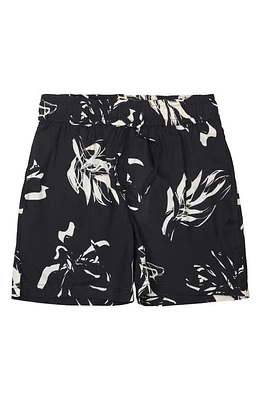 THE NEW Kids' Jordan Frond Print Shorts Black Beauty at Nordstrom,