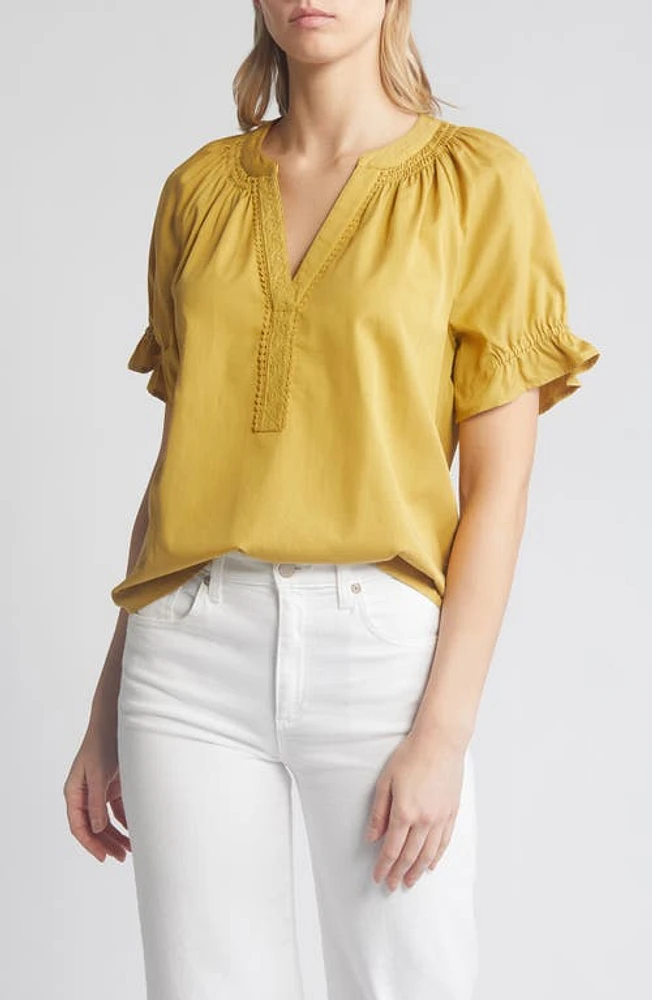 Wit & Wisdom Split Neck Top at Nordstrom,