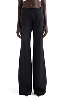 Givenchy Voyou Wool Blend Flare Leg Pants Black at Nordstrom, Us