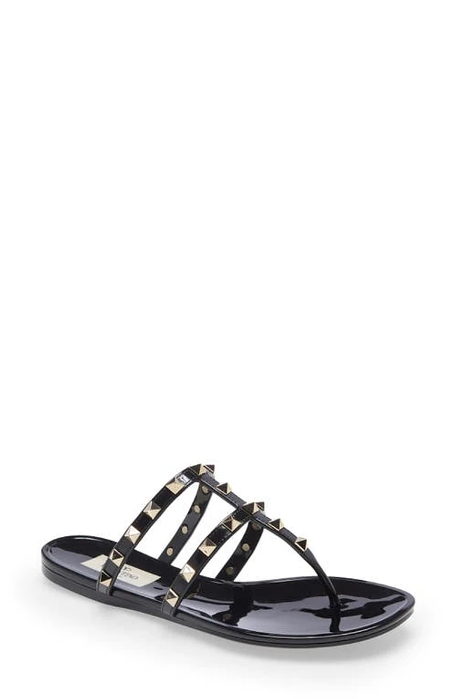 Valentino Garavani Rockstud Jelly Sandal 0No Nero at Nordstrom,