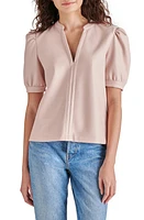 Steve Madden Jane Puff Sleeve Faux Leather Top at Nordstrom,