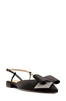 Ted Baker London Emma Bow Slingback Pointed Toe Flat Black at Nordstrom,