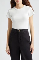 Marine Layer Lexi Sun-In Rib Crewneck T-Shirt Antique White at Nordstrom,