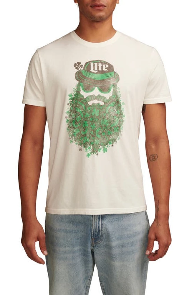 Lucky Brand Miller Lite Beard Cotton Graphic T-Shirt Marshmallow at Nordstrom,